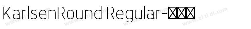 KarlsenRound Regular字体转换